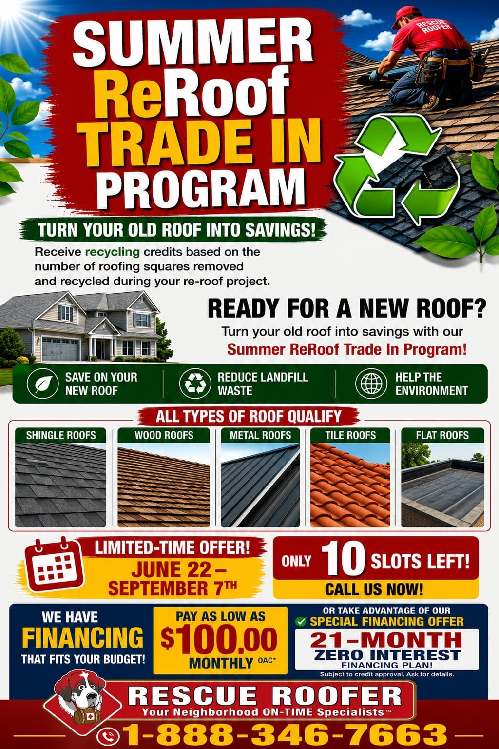 Summer ReRoof Trade In Program
